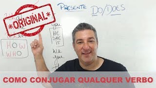 COMO CONJUGAR QUALQUER VERBO EM INGLÊS  AULA 01  TEMPO PRESENTE [upl. by Ingeberg937]