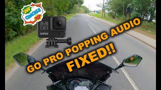 Go Pro Hero 8  Audio Fix  No more POPPING sounds  4K  Media Mod Helmet mount [upl. by Birgitta]