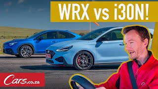 Drag Race New Hyundai i30N vs New Subaru WRX [upl. by Agle971]