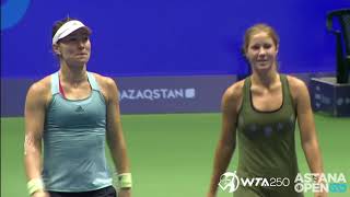 A Gabueva  A Zakharova vs N Dzalamidze  K Juvan Simifinal Highlights  WTA250 Astana Open [upl. by Ridglee210]