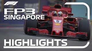 2018 Singapore Grand Prix FP3 Highlights [upl. by Navanod]