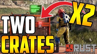 Battle for 2 Locked Crates at Airfield  RUST CONSOLE EDITION PVP PS5 [upl. by Esyla141]