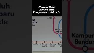 Rute Kereta KRL Tangerang  Jakarta Jabodetabek [upl. by Ninerb]