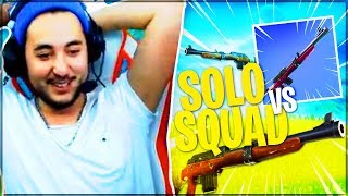 UNE SOLO VS SQUAD AVEC MA CARABINE  ► FORTNITE [upl. by Gatias]