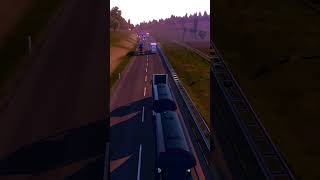 Overtaking Ends Up In Disaster 🤣 ets2 eurotrucksimulator2 shorts [upl. by Kinnon192]