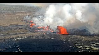 Kīlauea Volcano Hawaii Halemaʻumaʻu crater [upl. by Blaire299]