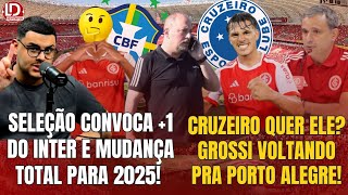 INTER🚨 CRUZEIRO QUER BERNABEI  MUDANÇA É FEITA E INTER FARÁ MOVIMENTO  CONVOCADO E GROSSI EM POA [upl. by Letsirhc928]