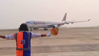 QATAR Airlines First flight in Bhairahawa कतार एयरले सुरु गर्यो भैरहवा उडान । आज एकै पटक तिन उडान [upl. by Annaer558]