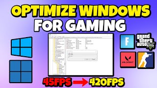 🔧MAXIMUM GAMING PERFORMANCE OPTIMIZE WINDOWS FOR GAMING 2024🔥FPS BOOST amp 0 DELAY [upl. by Adnilem]