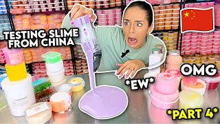 Testing Slime I Bought from CHINA PART 4 MASSIVE UNBOXING REVIEW [upl. by Ayikur]