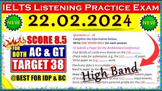 IELTS LISTENING PRACTICE TEST 2024 WITH ANSWERS  21022024 [upl. by Trimmer]