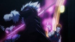 Hisoka vs Shalnark Feitan and Chrollo Omokages Puppets Hunter x Hunter [upl. by Ahsetal]