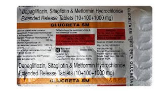 GLUCRETA SMDapagliflozin 10mgSitagliptin 100mgampMetformin 1000mg Uses In Bengali [upl. by Nosyd]