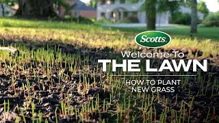 Welcome To The Lawn How to Plant New Grass [upl. by Anoet]