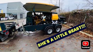 Putzmeister 1005 trailer pump Initial impressions and job site performance review [upl. by Dominica]