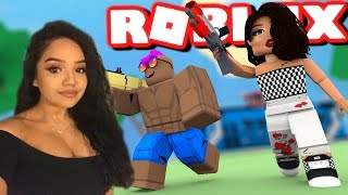 I GOT CARRIED BY A HOT THICC GIRL IN ISLAND ROYALE ON ROBLOX 🌴 Part 1 [upl. by Nannah]