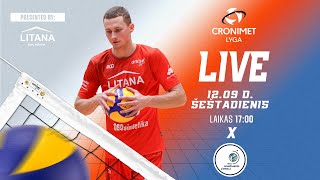 „Cronimet“ Baltijos tinklinio lyga Gargždų „Amber Volley“ – RTU RobežsardzeJūrmala [upl. by Llerdna635]