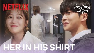 Rowoon is pleasantly surprised by Cho Boah in his shirt  Destined With You Ep 15 ENG SUB [upl. by Ahseiyk640]