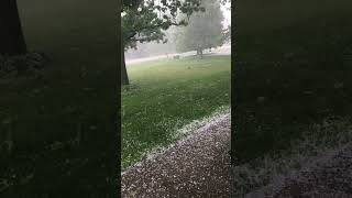 😲 Crazy Michigan Hail Storm [upl. by Schiro531]