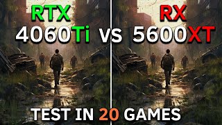 RTX 4060 Ti vs RX 5600 XT  Test In 20 Games at 1080p  2023 [upl. by Annola]