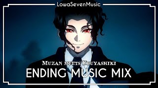 MUZAN MEETS UBUYASHIKI  Demon Slayer S4 Ep7 Ending music fan mix  Muzan x Tokoshi [upl. by Doner]