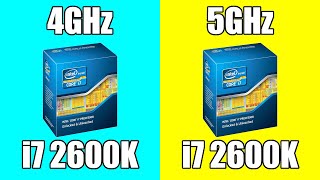 Intel Core i7 2600K 4GHz vs 5GHz  Tested in 6 Games [upl. by Ahter]