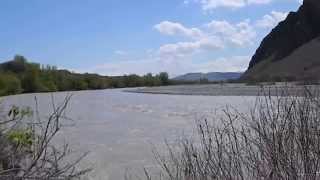 Armenian Turkish border Araxes river April 14 2015 [upl. by Hedvig]