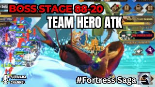 Fortress Saga  Boss fight stage 8820 [upl. by Ayrad826]