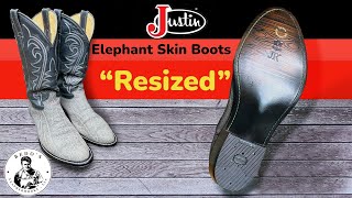 Justin Elephant skin Boots Resized [upl. by Leftwich]