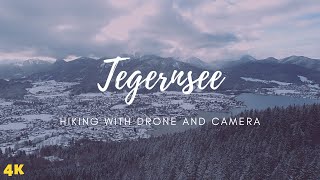 Hiking in Tegernsee in winter Walking in Bavarian Alps with drone and camera  Travel Cubed 4K [upl. by Bohman]