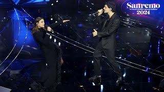 Sanremo 2024  Emma con Bresh canta un medley di Tiziano Ferro [upl. by Riocard162]