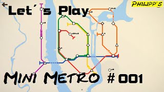 WIEVIELE HALTESTELLEN PRO STRECKE ► Mini Metro 001 Let´s Play HD [upl. by Dnomad]