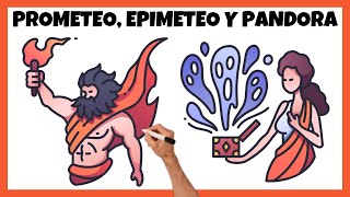 EL MITO DE PROMETEO EPIMETO Y PANDORA SIGNIFICADO [upl. by Phyllys]