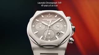 GirardPerregaux Laureato Chronograph Ti49 [upl. by Nosredna849]