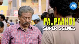 Pa Paandi Super Scenes  Rajkiran brings the power Dont miss Pa Paandis best moments  Dhanush [upl. by Romilly]