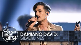 Damiano David Silverlines  The Tonight Show Starring Jimmy Fallon [upl. by Ahsilad]