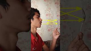 Concave Mirror ne exam mai madat ki😂  Practical explanation shorts youtubeshorts science [upl. by Ylus]