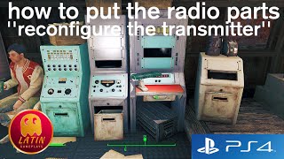 Fallout 4  How to resolve the mission Reconfigure the transmitter  Powering up [upl. by Lion]