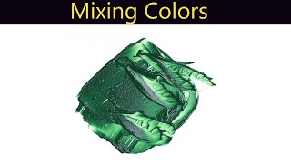 How To Make Luxury Green Color Paint  Mixing Colors [upl. by Wehhtam]