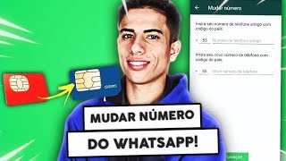 Como MUDAR O NÚMERO do WhatsApp SEM PERDER NADA [upl. by Felike]