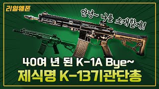 드디어 생긴 제식명 K13 기관단총 ◇K1A K13STC16 ☆리얼웨폰215ㅣ국방홍보원 [upl. by Dadirac734]