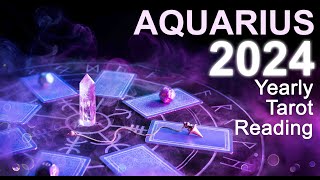 AQUARIUS 2024 YEARLY TAROT READING quotBLOSSOMING ABUNDANCE A BREAKTHROUGH amp REALISING PERSONAL POWERquot [upl. by Rosenfeld517]