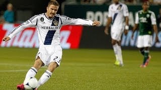 David Beckham Free Kick Tutorial  How To Knuckle A Soccer Ball For Beginners HD [upl. by Odilia]