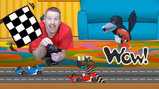 Steve and Maggie are playing with Cars Toys  English For Kids  Story for Children [upl. by Atal]