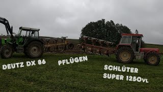 Pflügen mit 7 Scharen  Schlüter Deutz [upl. by Lenes158]