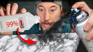 INSANE Spray Paint and Alcohol Trick [upl. by Reyem]