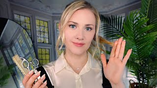 ✂️ Sleepinducing Haircut and Curling 💇🏼‍♀️ ASMR  Soft Spoken into Whisper [upl. by Yht]