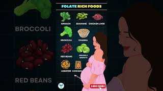 Folate rich foods in Pregnancy  Foods High In Folate Folic Acid  Folic Acid – Vitamin B9 health [upl. by Hereld926]