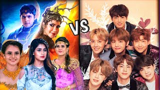 BTS💜 vs BALVEER🔥 challenge  bts army vs balveer fans 🥳 p1 [upl. by Einal]