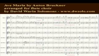 Bruckner Ave Maria flute choir [upl. by Kostival]